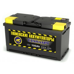 Аккумулятор 6СТ-100 L (830А) п/п СТАНДАРТ Ca/Ca (+;-)
