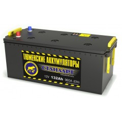 Аккумулятор 6СТ-132 L (960А) п/п СТАНДАРТ Ca/Ca (-;+)