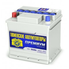 Аккумулятор 6СТ-50 LR (440А) о/п ПРЕМИУМ Ca/Ca (-;+) куб на Гетц