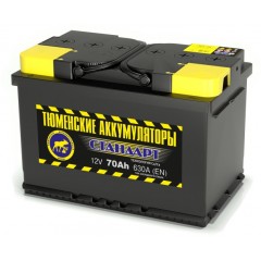 Аккумулятор 6СТ-70 LR (630А) о/п СТАНДАРТ Ca/Ca (-;+) Логан