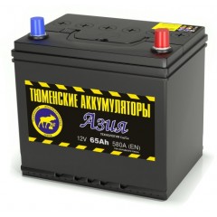 Аккумулятор АЗИЯ 6СТ-65 LR (580А) о/п Ca/Ca (-;+) (B1 бортик) 70D23L